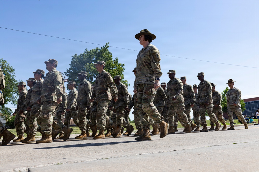 Fort Sill Soldiers and Marines Participates in Armed Forces Day Parade