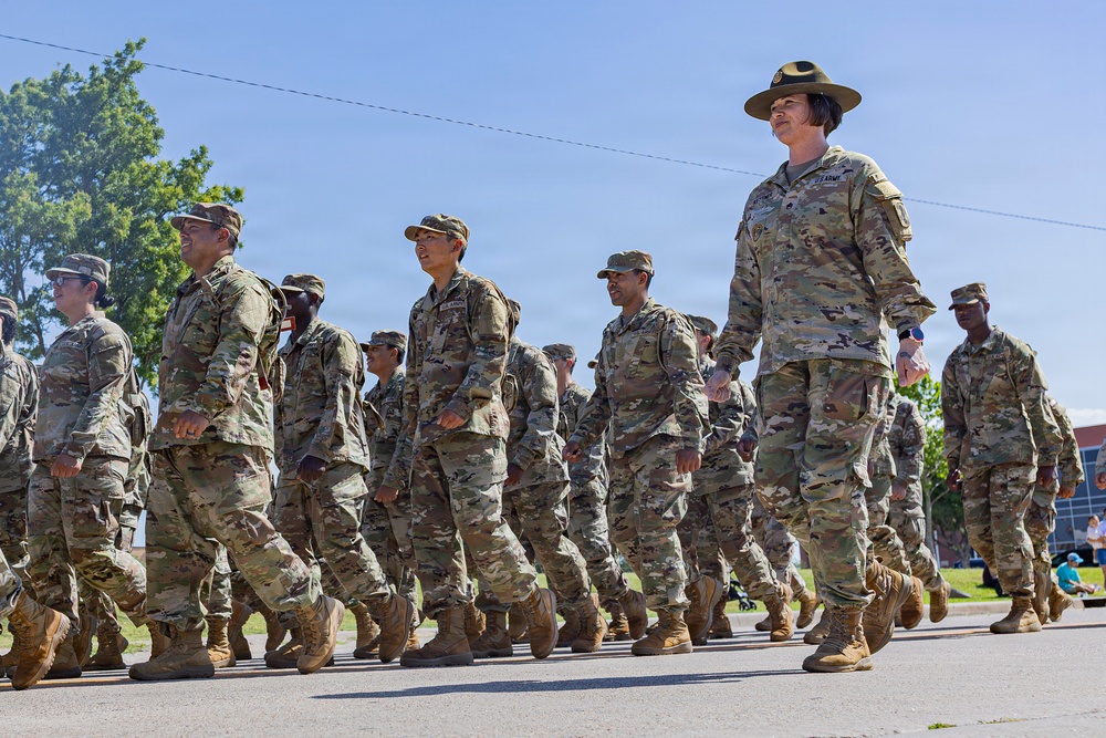 Fort Sill Soldiers and Marines Participates in Armed Forces Day Parade