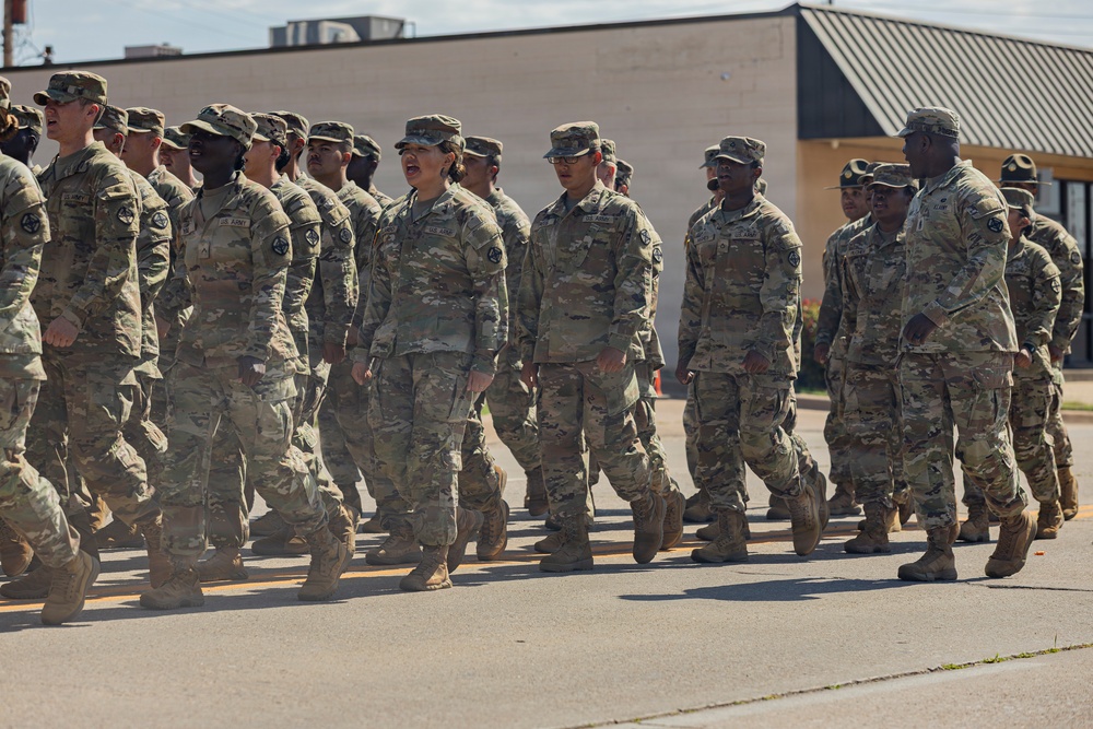Fort Sill Soldiers and Marines Participates in Armed Forces Day Parade