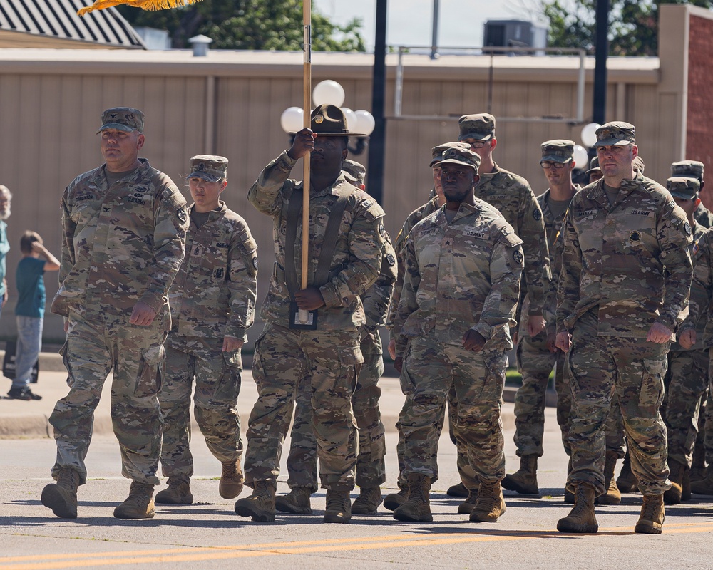 Fort Sill Soldiers and Marines Participates in Armed Forces Day Parade