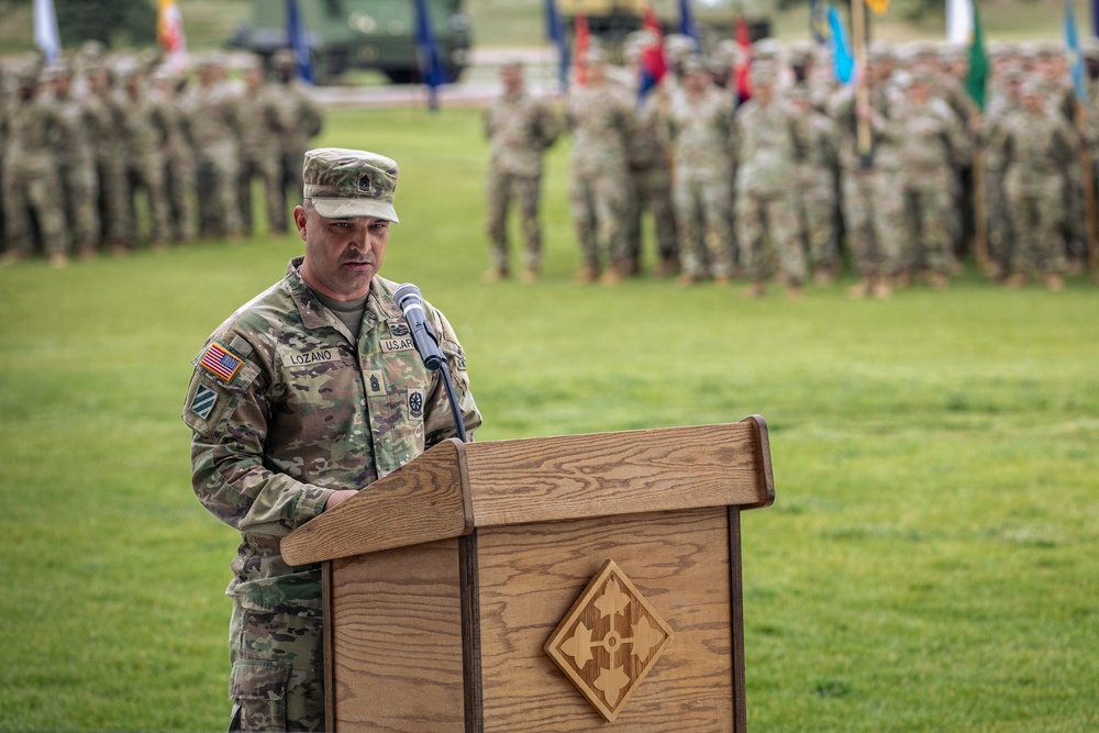 4th Infantry Division Artillery Relinquishment of Responsibility Ceremony