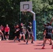2nd Cavalry Regiment Soldiers compete in basketball preliminaries during Dragoon Week
