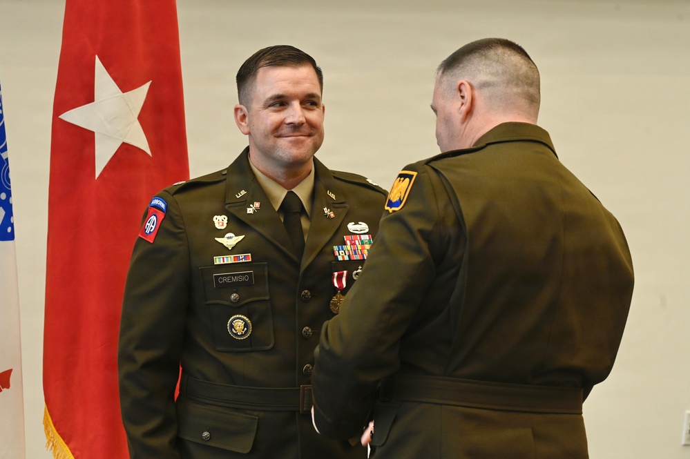 U.S. Army Lt. Col. Justin Cremisio Retirement Ceremony