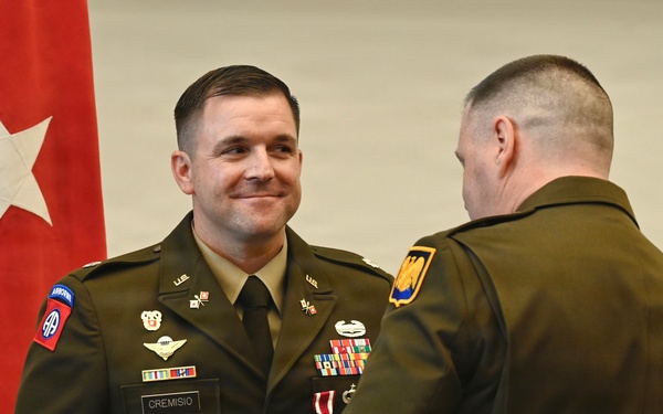 U.S. Army Lt. Col. Justin Cremisio Retirement Ceremony