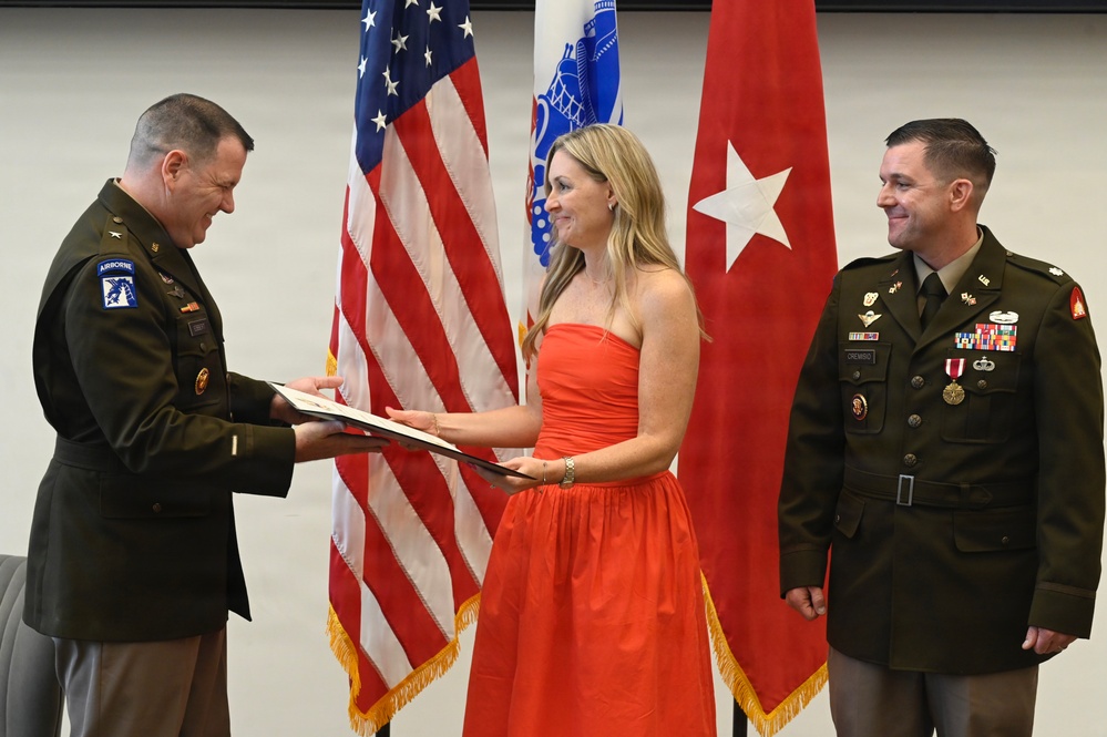 U.S. Army Lt. Col. Justin Cremisio Retirement Ceremony