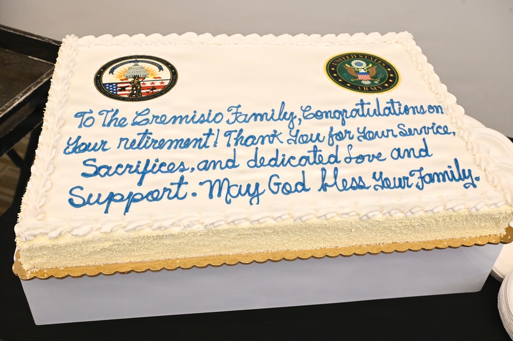 U.S. Army Lt. Col. Justin Cremisio Retirement Ceremony