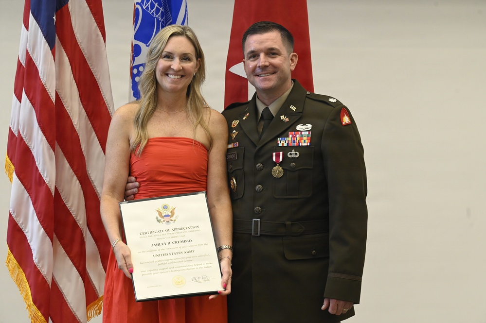 U.S. Army Lt. Col. Justin Cremisio Retirement Ceremony