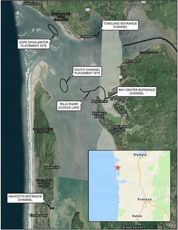 U.S. Army Corps of Engineers begins Willapa Bay maintenance dredging July 16