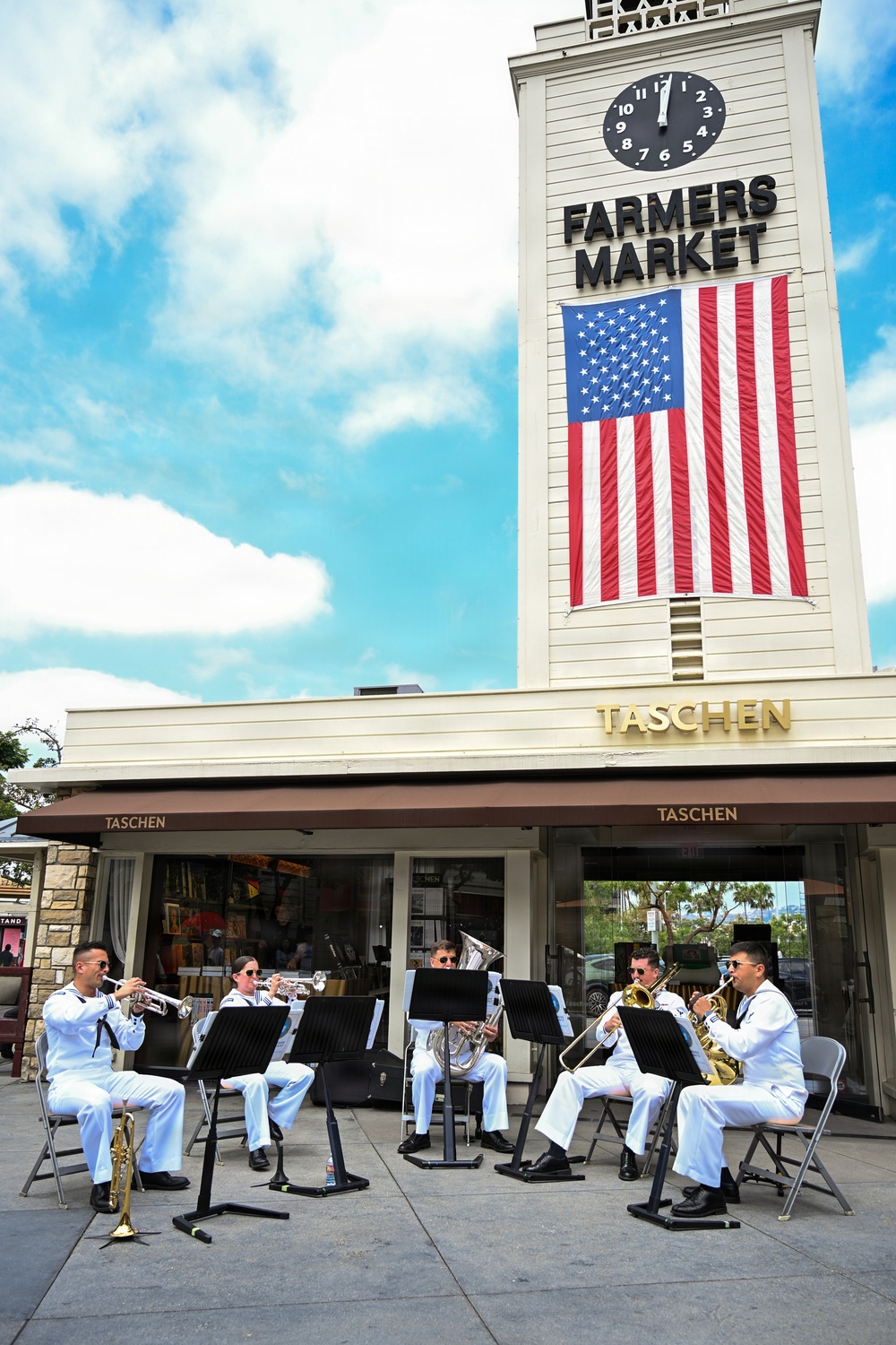 Navy Band Southwest Harborside Brass Quintet at Los Angeles Farmers Market