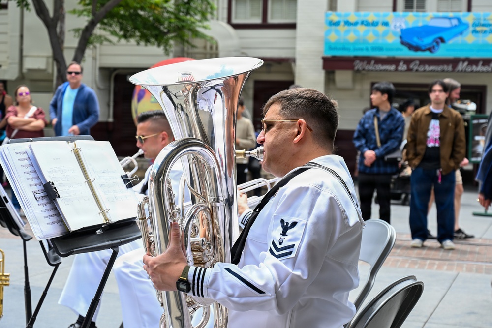 Navy Band Southwest Harborside Brass Quintet at Los Angeles Farmers Market