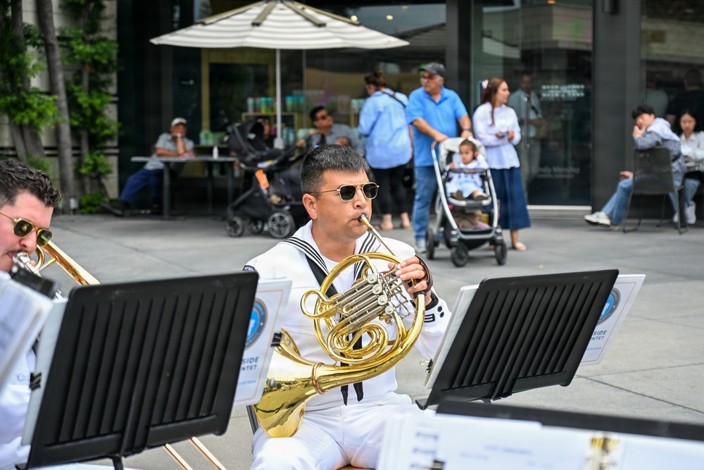 Navy Band Southwest Harborside Brass Quintet at Los Angeles Farmers Market