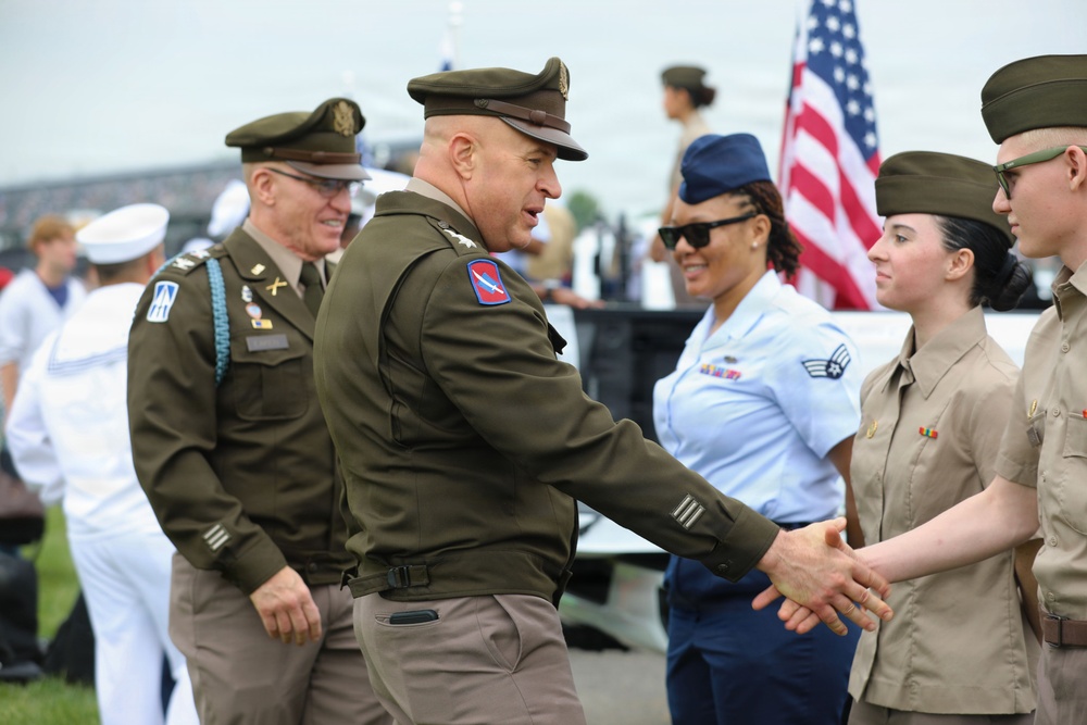 Service Members take part in the Indianapolis 500