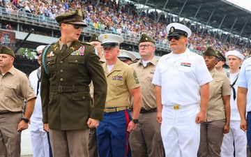 Service Members take part in the Indianapolis 500