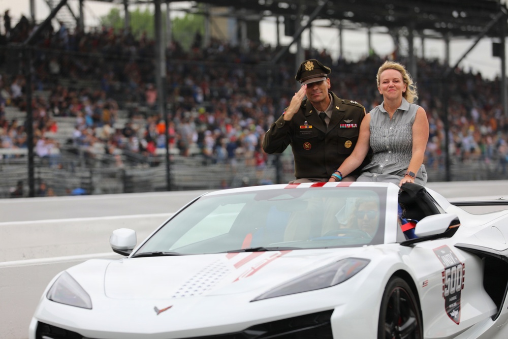 Service Members take part in the Indianapolis 500