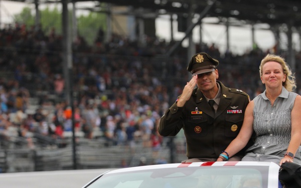 Service Members take part in the Indianapolis 500