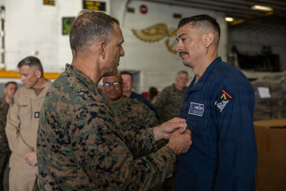 Gen. Francis L. Donovan, Commander, U.S. Southern Command, Visits USS Iwo Jima