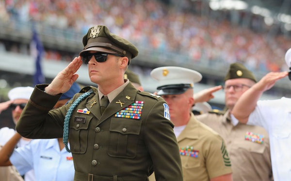 Service Members take part in the Indianapolis 500