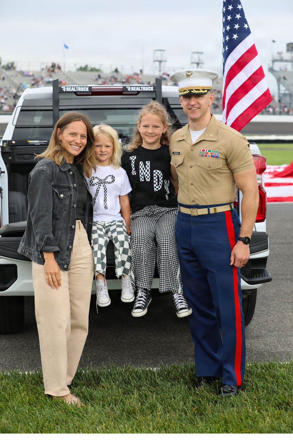 Service Members take part in the Indianapolis 500