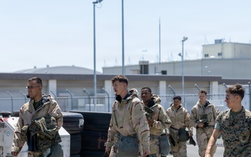 MALS-12 Marines train in MOPP gear
