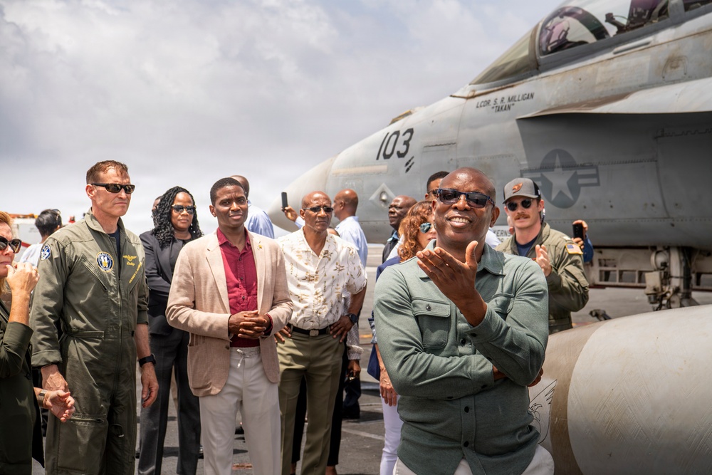 Grenada Prime Minister and Government Leaders Visit Nimitz
