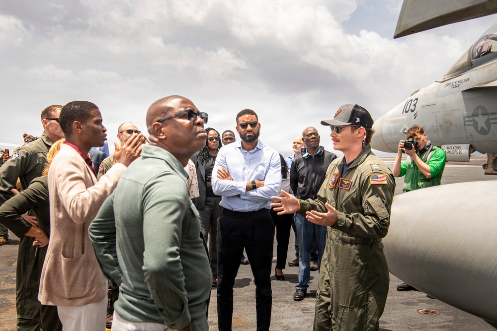 Grenada Prime Minister and Government Leaders Visit Nimitz