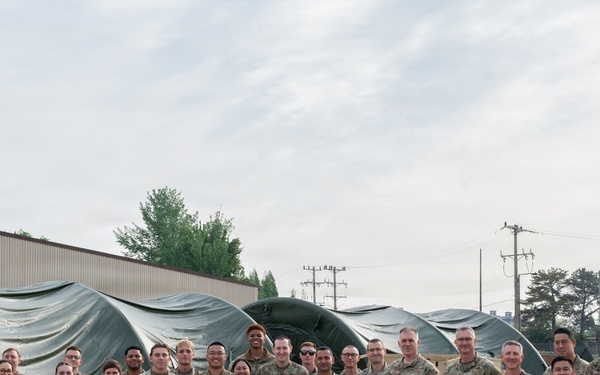 694th ISRG and Seventh Air Force senior leaders tour dispersed operations site during a combat readiness exercise