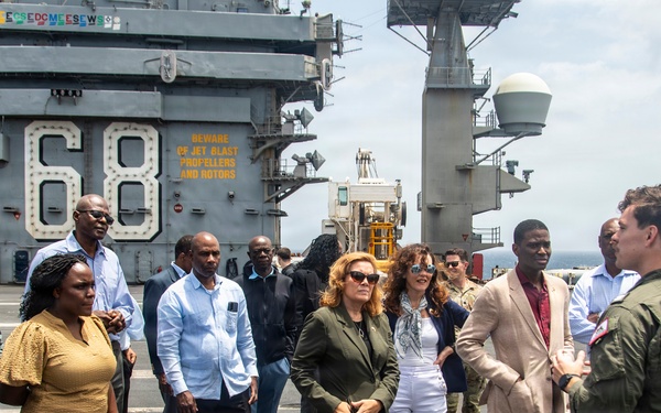Grenada Prime Minister and Government Leaders Visit Nimitz