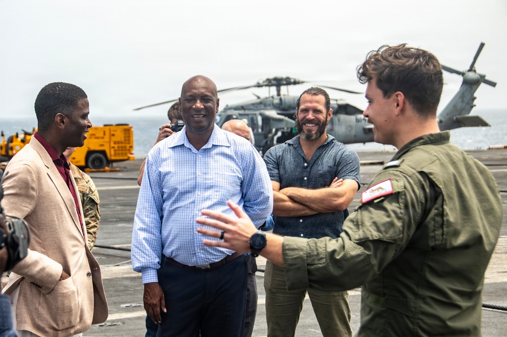 Grenada Prime Minister and Government Leaders Visit Nimitz