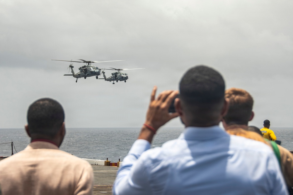 Grenada Prime Minister and Government Leaders Visit Nimitz