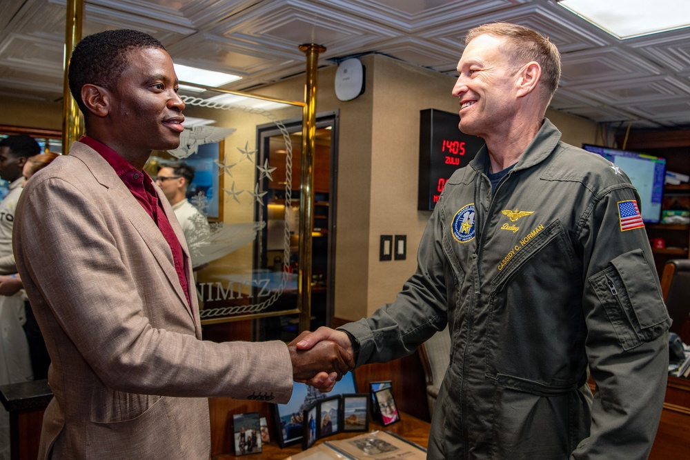 Grenada Prime Minister and Government Leaders Visit Nimitz