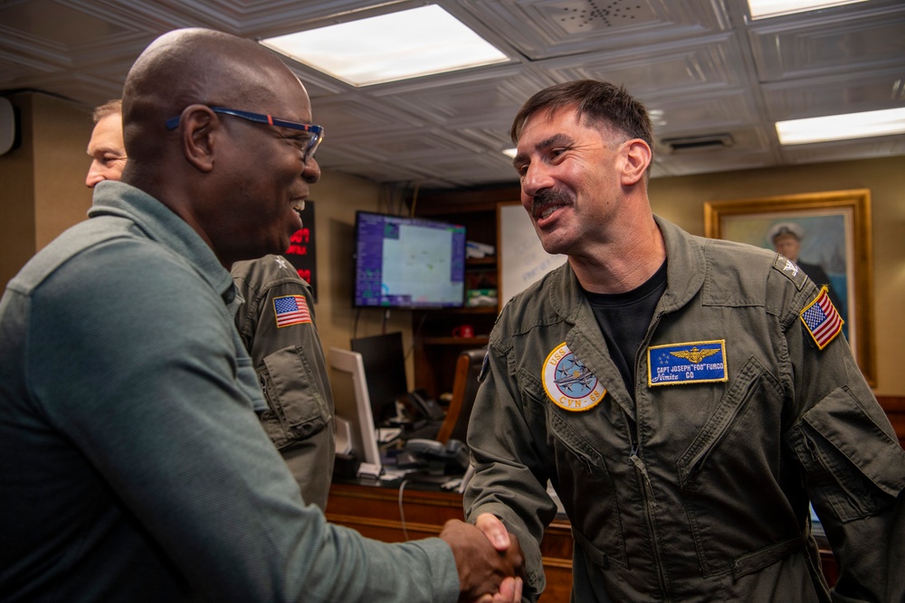 Grenada Prime Minister and Government Leaders Visit Nimitz