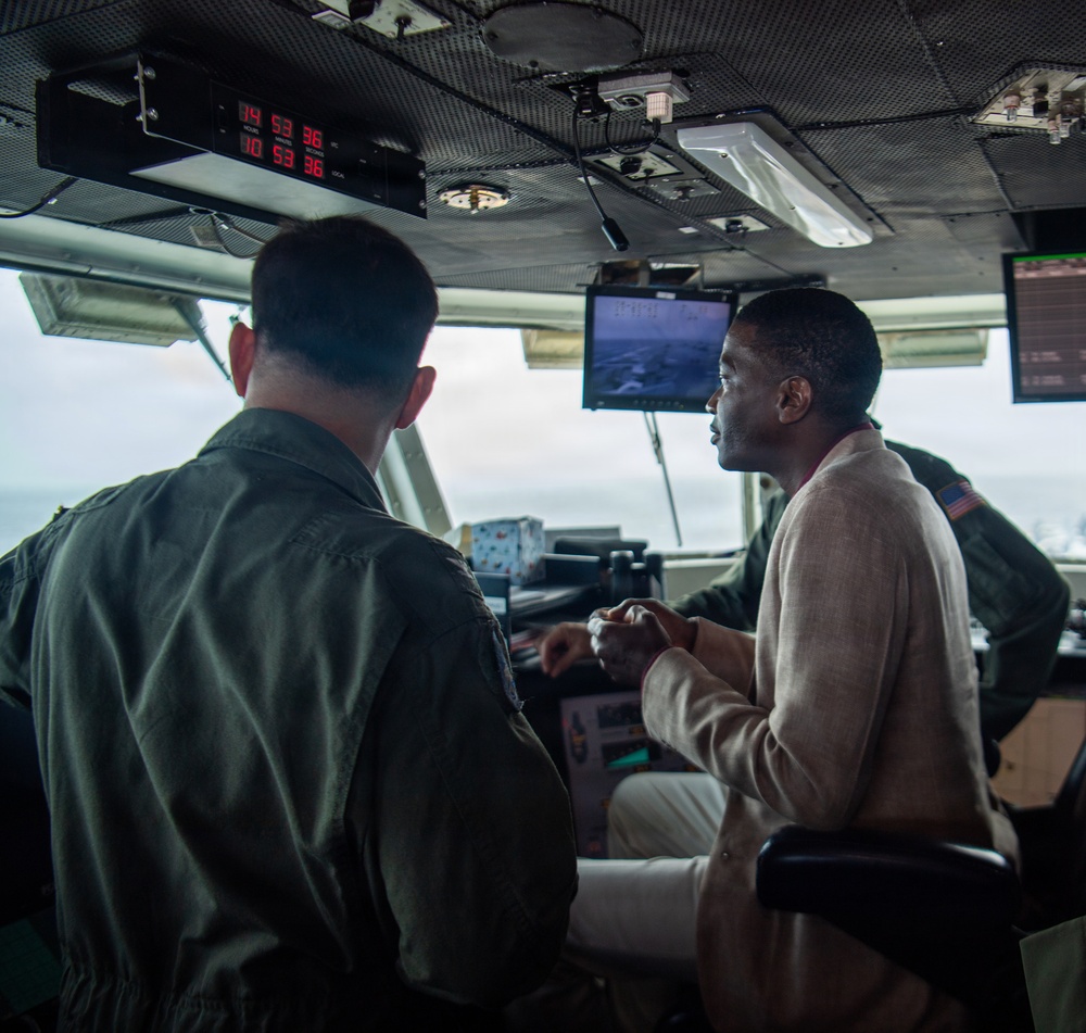 Grenada Prime Minister and Government Leaders Visit Nimitz