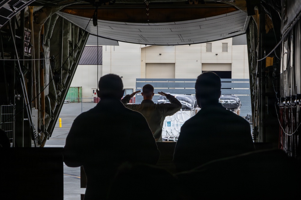 U.S. Marines execute aerial resupply operations