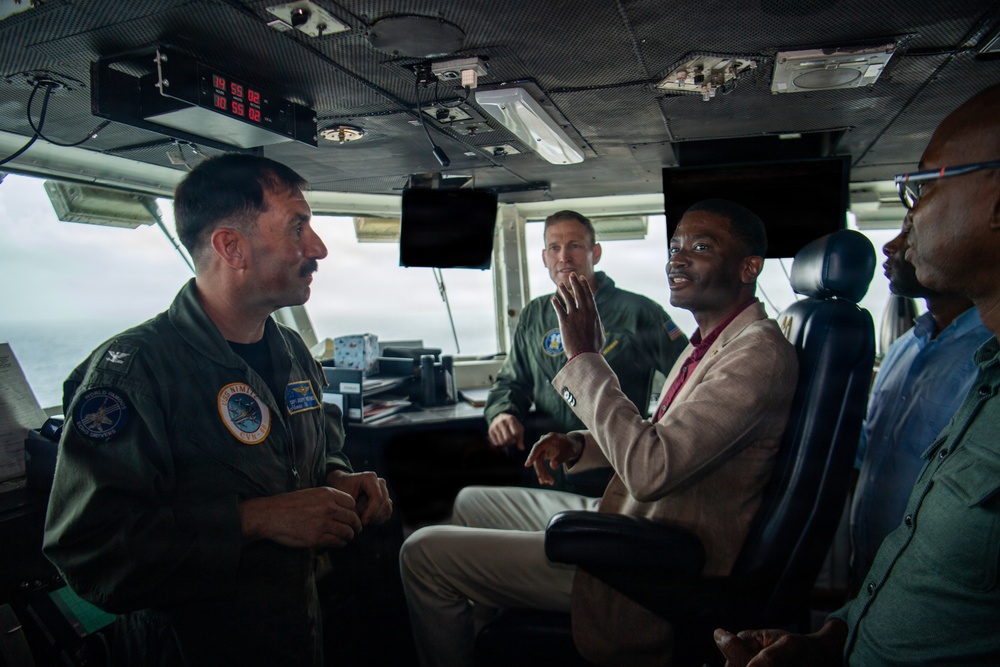 Grenada Prime Minister and Government Leaders Visit Nimitz