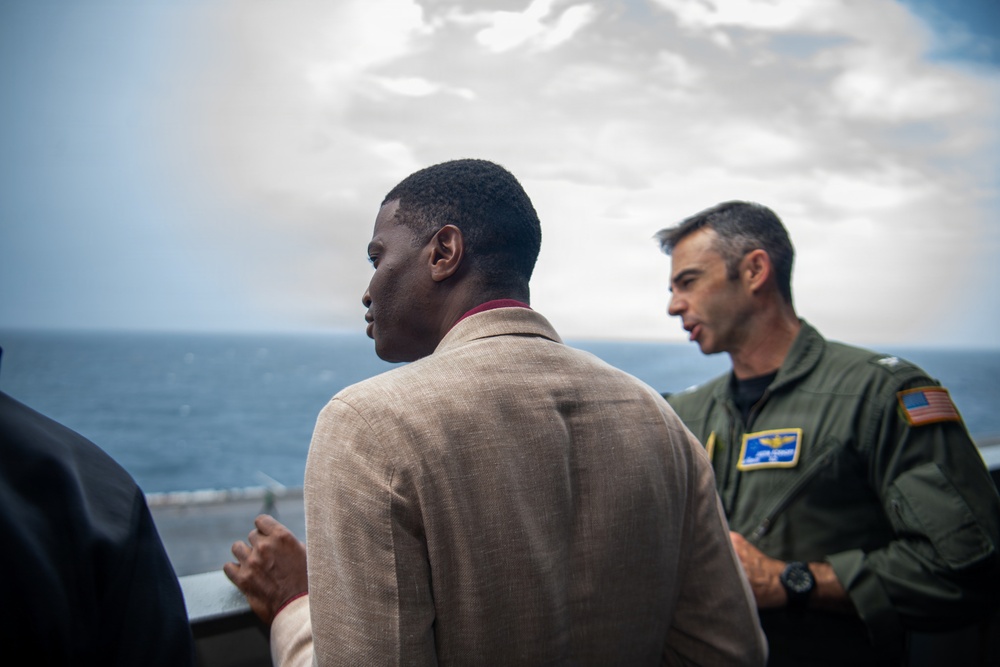 Grenada Prime Minister and Government Leaders Visit Nimitz