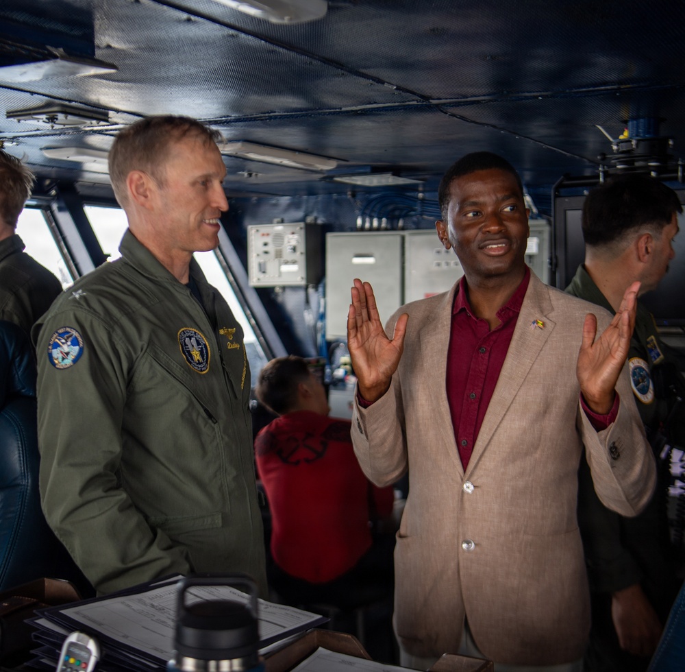 Grenada Prime Minister and Government Leaders Visit Nimitz