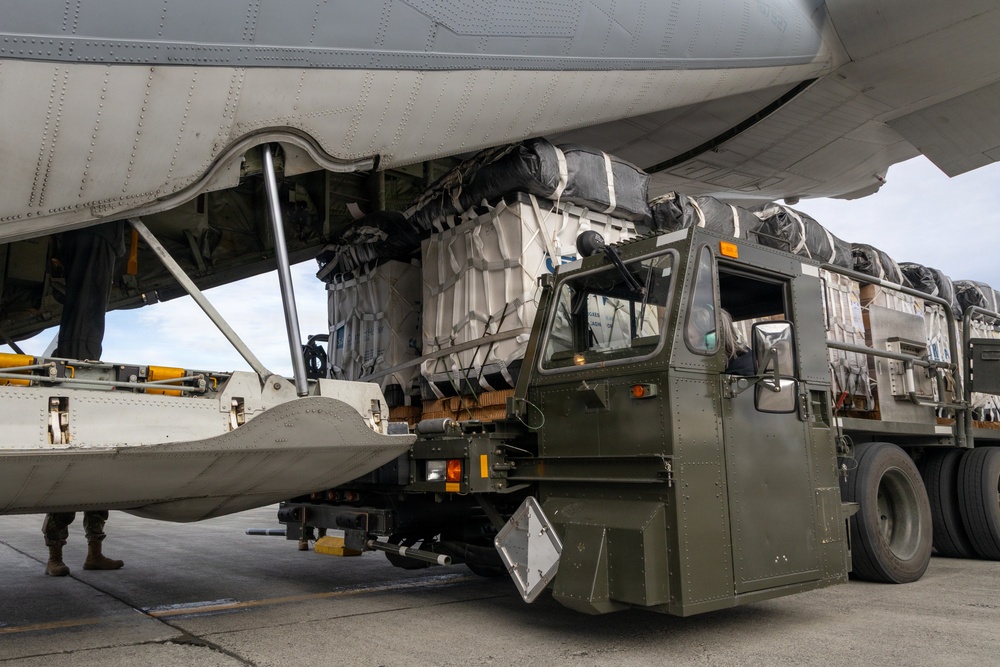 U.S. Marines execute aerial resupply operations