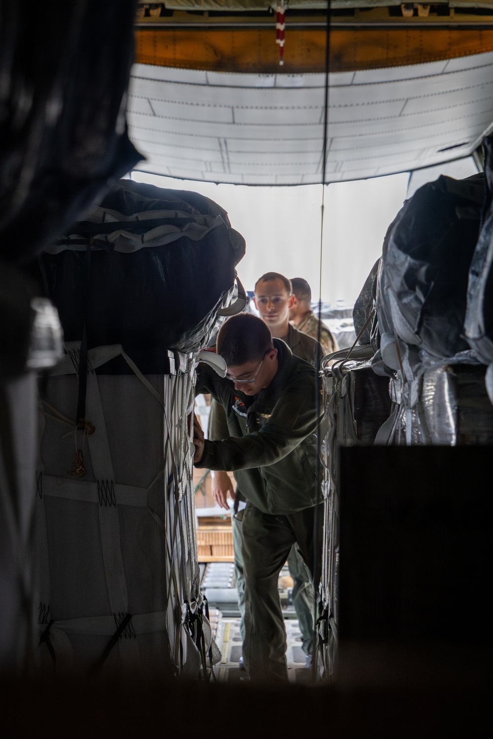 U.S. Marines execute aerial resupply operations
