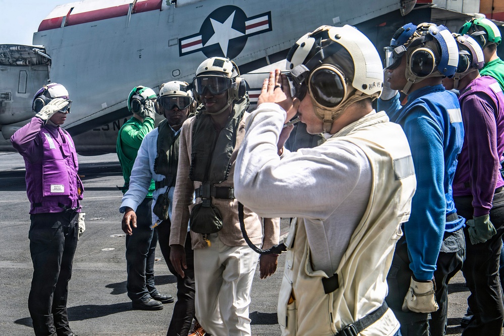 Grenada Prime Minister and Government Leaders Visit Nimitz