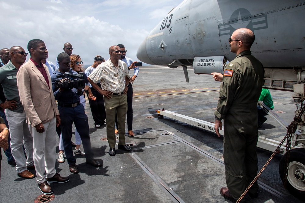Grenada Prime Minister and Government Leaders Visit Nimitz