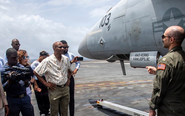 Grenada Prime Minister and Government Leaders Visit Nimitz