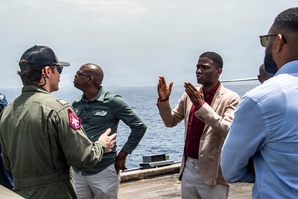 Grenada Prime Minister and Government Leaders Visit Nimitz