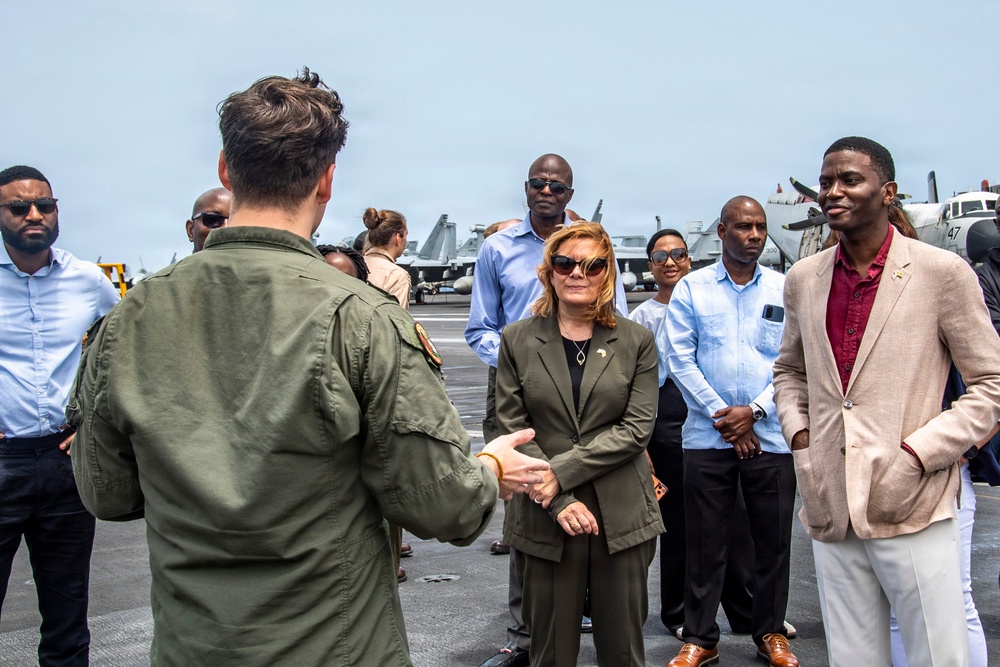 Grenada Prime Minister and Government Leaders Visit Nimitz