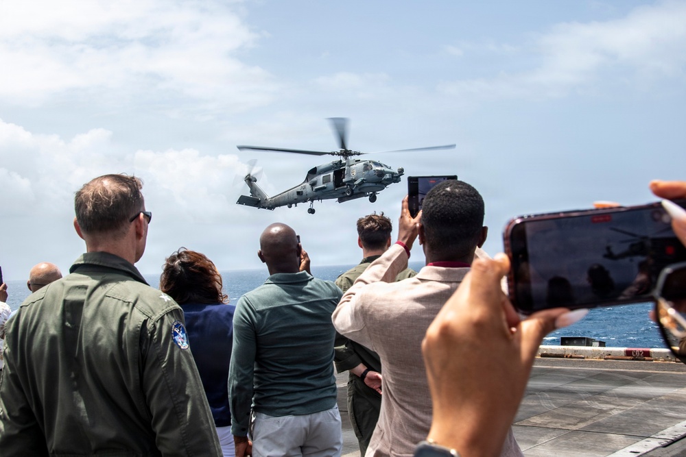 Grenada Prime Minister and Government Leaders Visit Nimitz