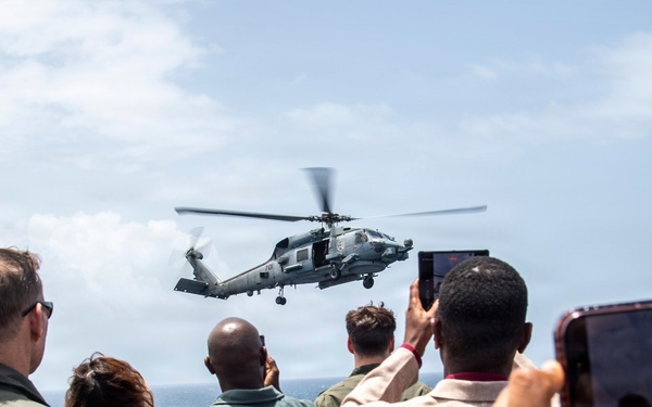 Grenada Prime Minister and Government Leaders Visit Nimitz