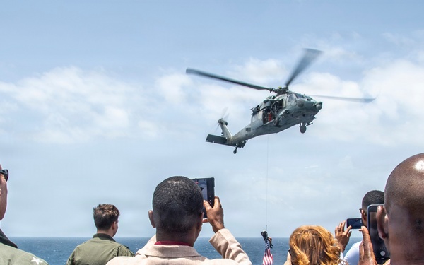 Grenada Prime Minister and Government Leaders Visit Nimitz