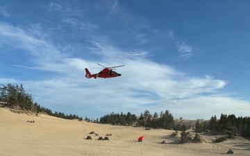 Coast Guard rescues individual involved in an all-terrain vehicle accident in Oregon Dunes National Recreation Area