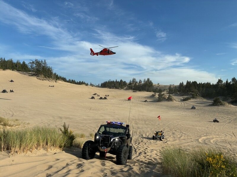 Coast Guard rescues individual involved in an all-terrain vehicle accident in Oregon Dunes National Recreation Area