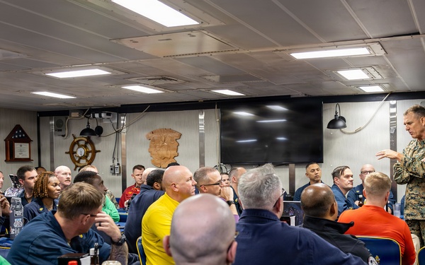 Gen. Francis L. Donovan, Commander, U.S. Southern Command, Visits USS Iwo Jima