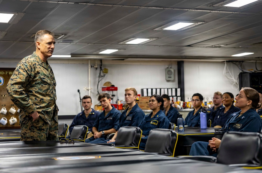 Gen. Francis L. Donovan, Commander, U.S. Southern Command, Visits USS Iwo Jima